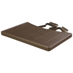 Carlisle 772501 17 5/8" Food Bar End Shelf - Polyethylene, Brown