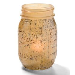 Hollowick 1600AG Firefly Tealight Candle Holder for HD8 - 5 1/4" x 3", Antique Gold, Beige