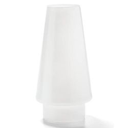 Hollowick 36SL 4" Conical Fitter Globe for 3" Fitter Base, Satin Crystal Bubble