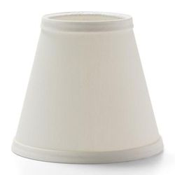 Hollowick 395I Empire Candlestick Shade, 4 1/2" x 5 1/8", Fabric, Ivory