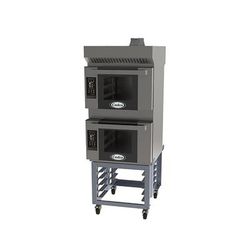 Cadco Double Half Size Electric Convection Oven - Bakerlux TOUCH, 7.6kW, 208-240v/1ph, Stainless Steel, BLS-3HTD-2H