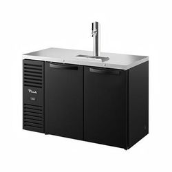 True TDR52-RISZ1-L-B-SS-1 52" Kegerator Commercial Beer Dispenser w/ 1 Keg Capacity - 1 Column, Black, 115v, 1-Keg Capacity | True Refrigeration