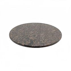Art Marble G21548RD 48" Round Granite Table Top, Tan Brown, 1.25 in