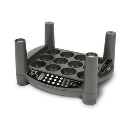 Sterno 60279 Charging Tray for 12 Flameless Tealight or Votive Candles, Black