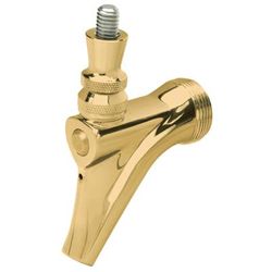 Micro Matic 304G Beer & Wine Faucet w/ Lever, Gold Plated Stainless Steel