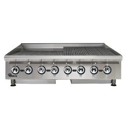 Star 8048CBB NG 48" Gas Charbroiler w/ Cast Iron Grates - Manual Controls, Convertible, Stainless Steel, Gas Type: Convertible