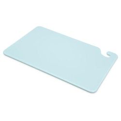 San Jamar CB121812BL Cut-N-Carry Cutting Board, 12 x 18 x 1/2 in, NSF, Blue, 0.5 in
