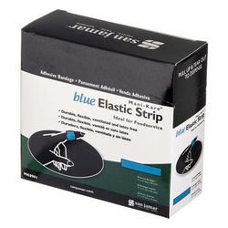 San Jamar MK0901 Mani-Kare Kolor-Cut Fabric Bandage, 7/8" X 3" Strips, Blue, Case of 6