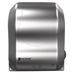 San Jamar T7470SS Wall Mount Touchless Roll Paper Towel Dispenser - Plastic, Stainless, Hands-Free, Stainless Steel Color, Silver