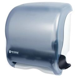 San Jamar T950TBL Wall Mount Roll Paper Towel Dispenser - Plastic, Arctic Blue