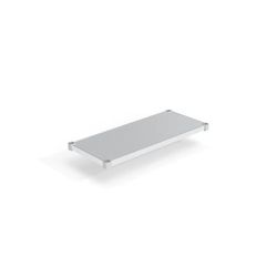 New Age 1842S Aluminum Solid Shelf - 42"W x 18"D, Silver