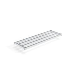 New Age 1854HD Aluminum Tubular Shelf - 54"W x 18"D, Silver