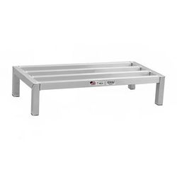 New Age 2017 36" Stationary Dunnage Rack w/ 3000 lb Capacity, Aluminum, 3, 000-lb. Capacity, All-Welded Aluminum, Silver