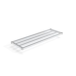 New Age 2060HD Aluminum Tubular Shelf - 60"W x 20"D, Silver