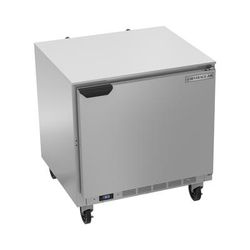 Beverage-Air UCR32AHC 32"W Undercounter Refrigerator w/ 1 Section & 1 Door, 115v, Silver