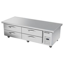 Beverage Air WTRCS72HC-76 Hydrocarbon Series 76" Chef Base w/ (4) Drawers - 115v, Full Marine Edge, 115 V, Silver