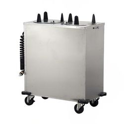Lakeside 6211 208 36 1/2" Heated Mobile Dish Dispenser w/ 2 Columns - Stainless, 208v/1ph, Silver