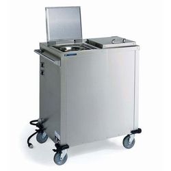 Lakeside 7500 36" Heated Mobile Dish Dispenser w/ 2 Columns - Stainless, 208/220-240v/1ph, Silver