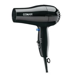 Conair Hospitality 047BW Compact Hair Dryer w/ Cool Shot Button - 2 Heat/Speed Settings, Black