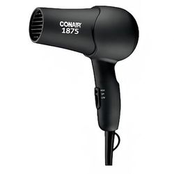 Conair Hospitality 152B Compact Hair Dryer - 2 Heat/Speed Settings, Black, 1875 W
