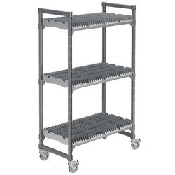 Cambro EMU244878DRPKG 3 Level Mobile Drying Rack for Trays, 48" x 24" x 78"