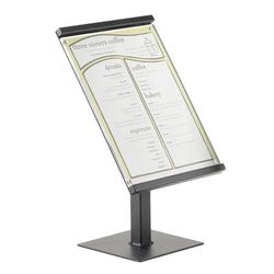 Cal-Mil 1153-15-13 15" Freestanding Menu/Sign Holder - 8" x 11", Black