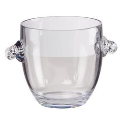 Cal-Mil 22056 12 1/4" Round Ice Bucket - Plastic, Clear