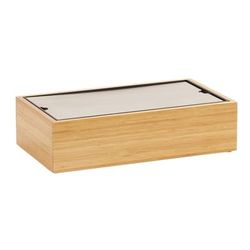 Cal-Mil 22072-4-60 Rectangular Cooling Tub - 17 3/4" x 9 1/2" x 4 3/4"H, Bamboo, Brown