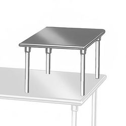 Advance Tabco MST-24-36 Table Mount Equipment Shelf, 36" x 24", 18/430 Stainless Steel