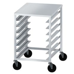 Advance Tabco PDB7 20 1/4"W 7 Pizza Dough Box Rack w/ 3 3/4" Bottom Load Slides, 7 Box Capacity, Welded Aluminum