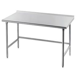 Advance Tabco TFAG-364 48" 16 ga Work Table w/ 430 Series Stainless Steel Top, 1 1/2" Backsplash