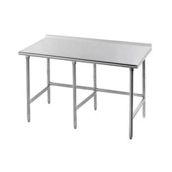 Advance Tabco TFSS-2411 132" 14 ga Work Table w/ Open Base & 304 Series Stainless Steel Top, 1 1/2" Backsplash