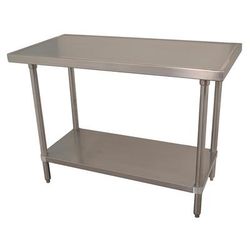 Advance Tabco VSS-363 36" 14 ga Work Table w/ Undershelf & 304 Series Stainless Steel Flat Top