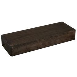 Cal-Mil 22428-3-112 Rectangular Display Riser - 20" x 7" x 3", Oak Wood, Dark Stain, Brown
