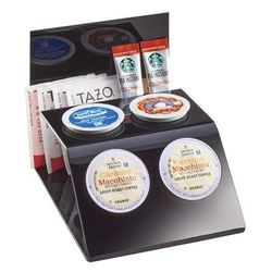 Cal-Mil 3579-13 4 Section K-Cup Holder & Organizer - Plastic, Black