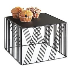 Cal-Mil 432-9-13 12" Square Display Riser - 9"H, Wire, Black