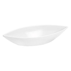 Cal-Mil SR350 1 qt Oval Melamine Serving Bowl, White, Case of 6