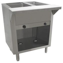 Advance Tabco HF-2G-LP-BS 32 13/16" Hot Food Table w/ 2 Wells & Cutting Board, Liquid Propane, Silver, Gas Type: LP