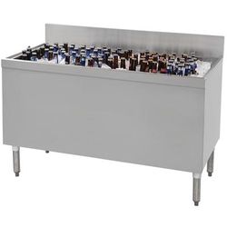 Advance Tabco PRBB-48 48" Ice Well Bottle Cooler - Holds (288) 12 oz Bottles, Silver