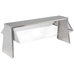 Advance Tabco TBS-3 3 Pan Size Countertop Double Service Breath Guard For Triumph, 3 Pan Food Bar, Double Sided, Clear
