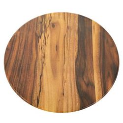American Metalcraft AWM171 17 1/4" Round Serving Board - Melamine, Acacia Wood, Brown