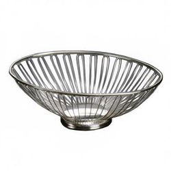 American Metalcraft BSS11 11" Round Basket, Stainless, Silver