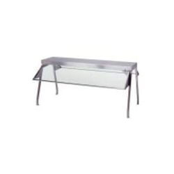 Duke 836-1SN Buffet Shelf w/ 1 Sneeze Guard, 1/4" Acrylic End Guard, 30 3/8" x 10 1/2" x 20", Silver