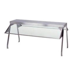 Duke 838 Buffet Shelf, 72 3/8" x 10 1/2" x 20", Stainless, 2 Sneeze Guards, Stainless Construction, Silver