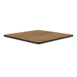 Correll CT24S-06-09 24" Square Cafe Breakroom Table Top, 1 1/4" High Pressure, Oak, Brown, 1.25 in