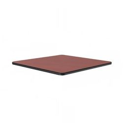 Correll CT36S-21-09 36" Square Cafe Breakroom Table Top, 1 1/4" High Pressure, Cherry, Red, 1.25 in