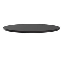 Correll CT48R-07-09 48" Round Cafe Breakroom Table Top, 1 1/4" High Pressure, Black Granite, 1.25 in