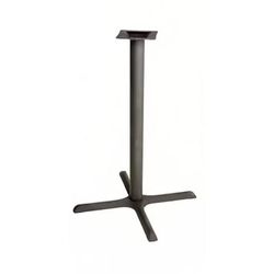 Oak Street B36-4-BAR Bar Height Table Base w/ 36 x 36" Base Spread, Steel, Black