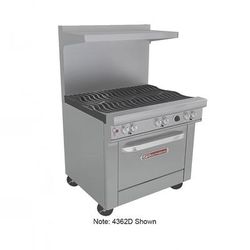 Southbend 4363D-1G 36" 4 Burner Commercial Gas Range w/ Griddle & Standard Oven, Liquid Propane, Stainless Steel, Gas Type: LP