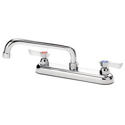Krowne 13-808L Deck Mount Faucet - 8" Swing Spout, 8" Centers